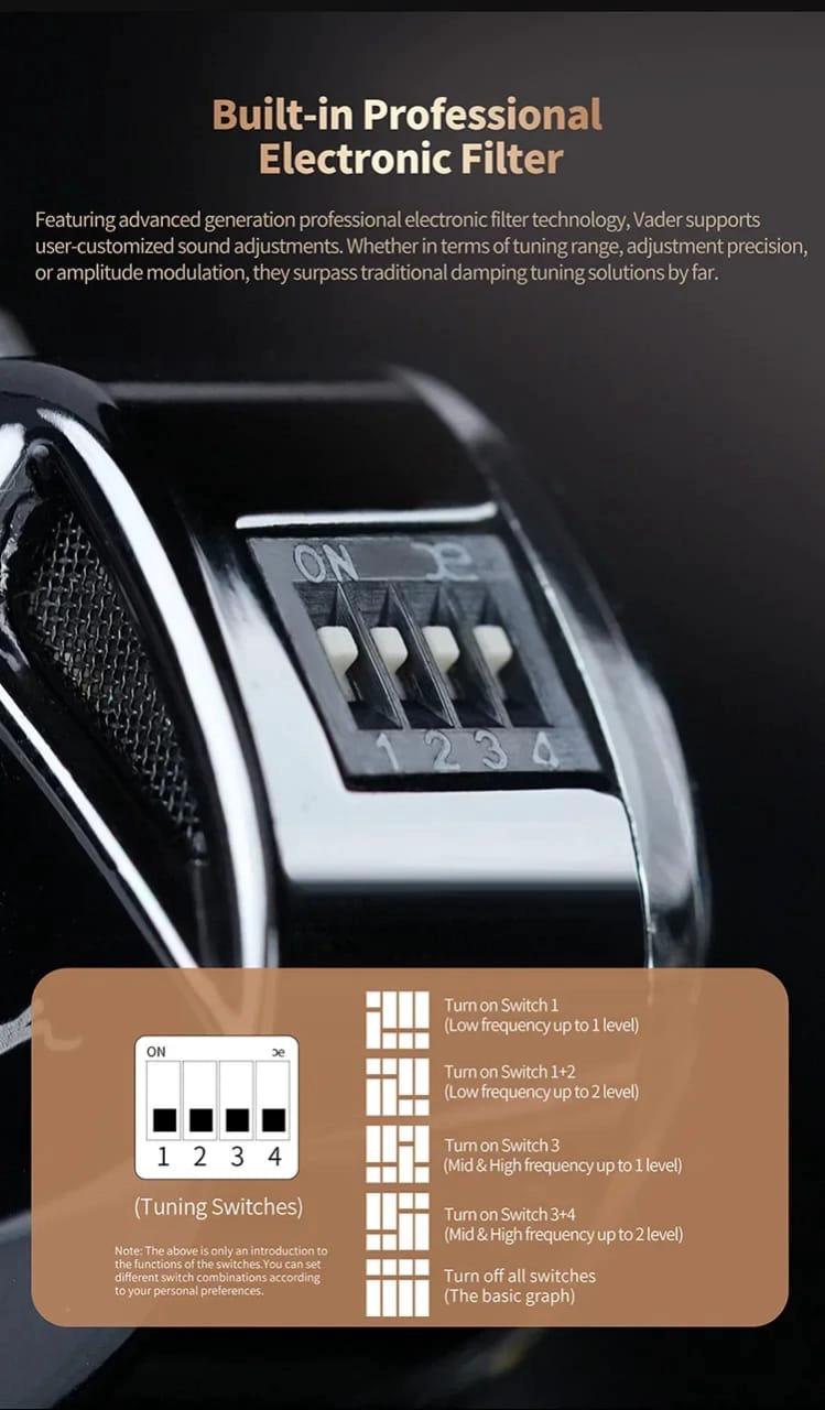 AUDÍFONOS KZ VADER + ACCESORIOS + ESPUMAS + ESTUCHE. - 6