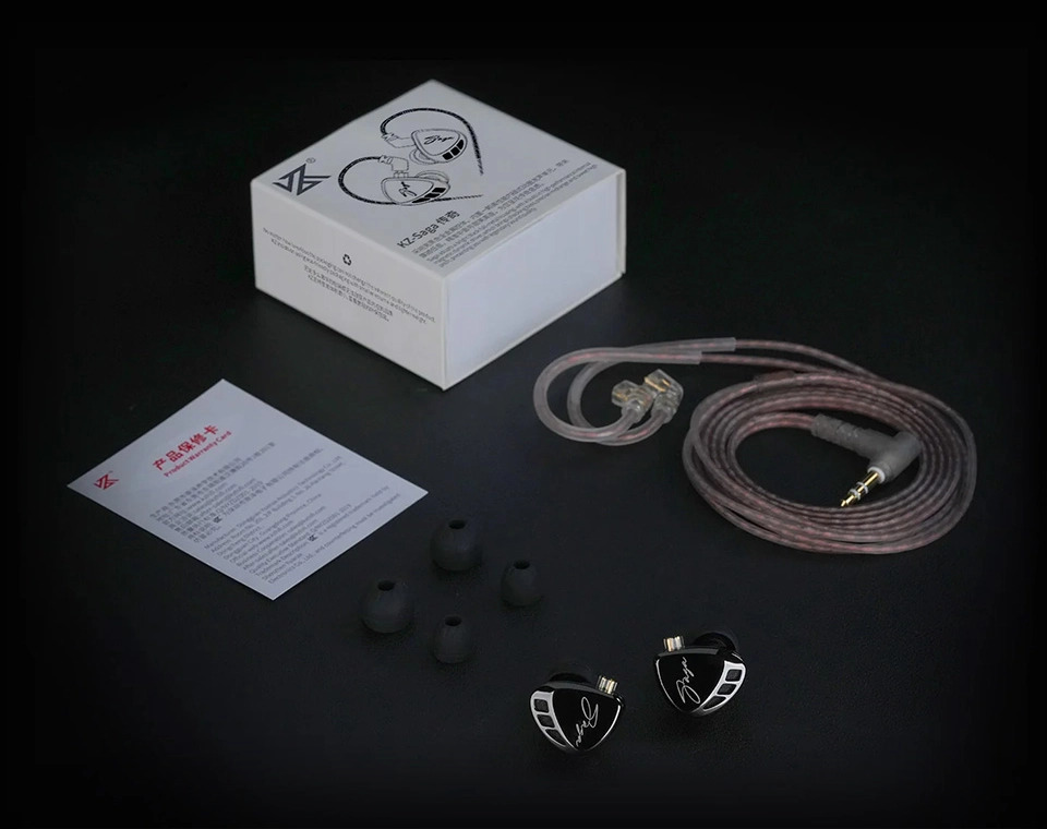 AUDÍFONOS KZ SAGA + ACCESORIOS + ESPUMAS + ESTUCHE. - 2