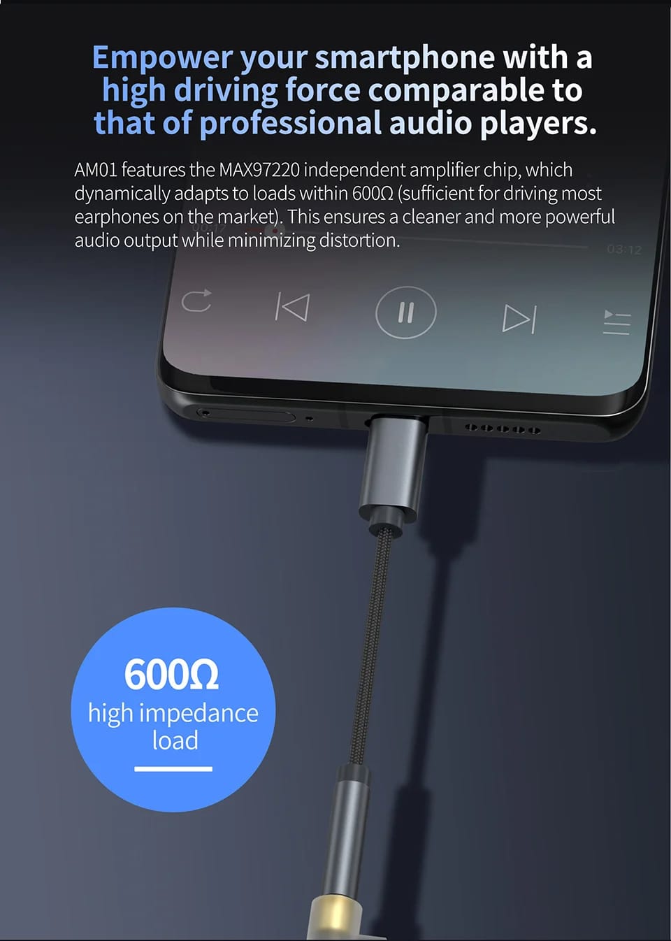 KZ AM01 – DAC - CABLE TIPO C. - 6