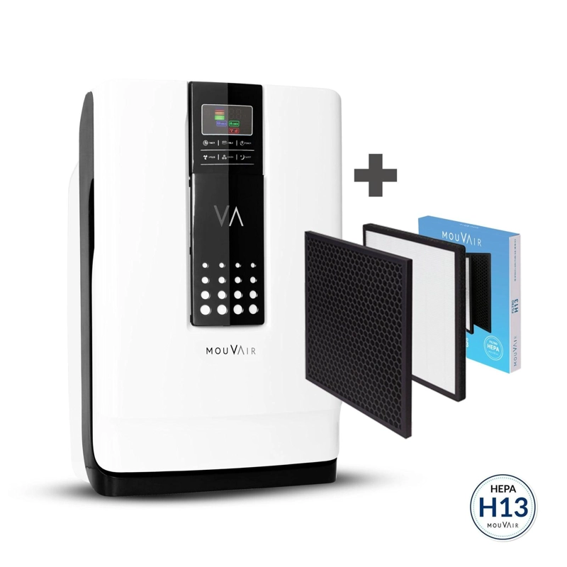 PURIFICADOR DE AIRE MOUVAIR ZEN CON HEPA H13 + FILTROS DE REEMPLAZO HEPA H13 (GRADO ME DICO)