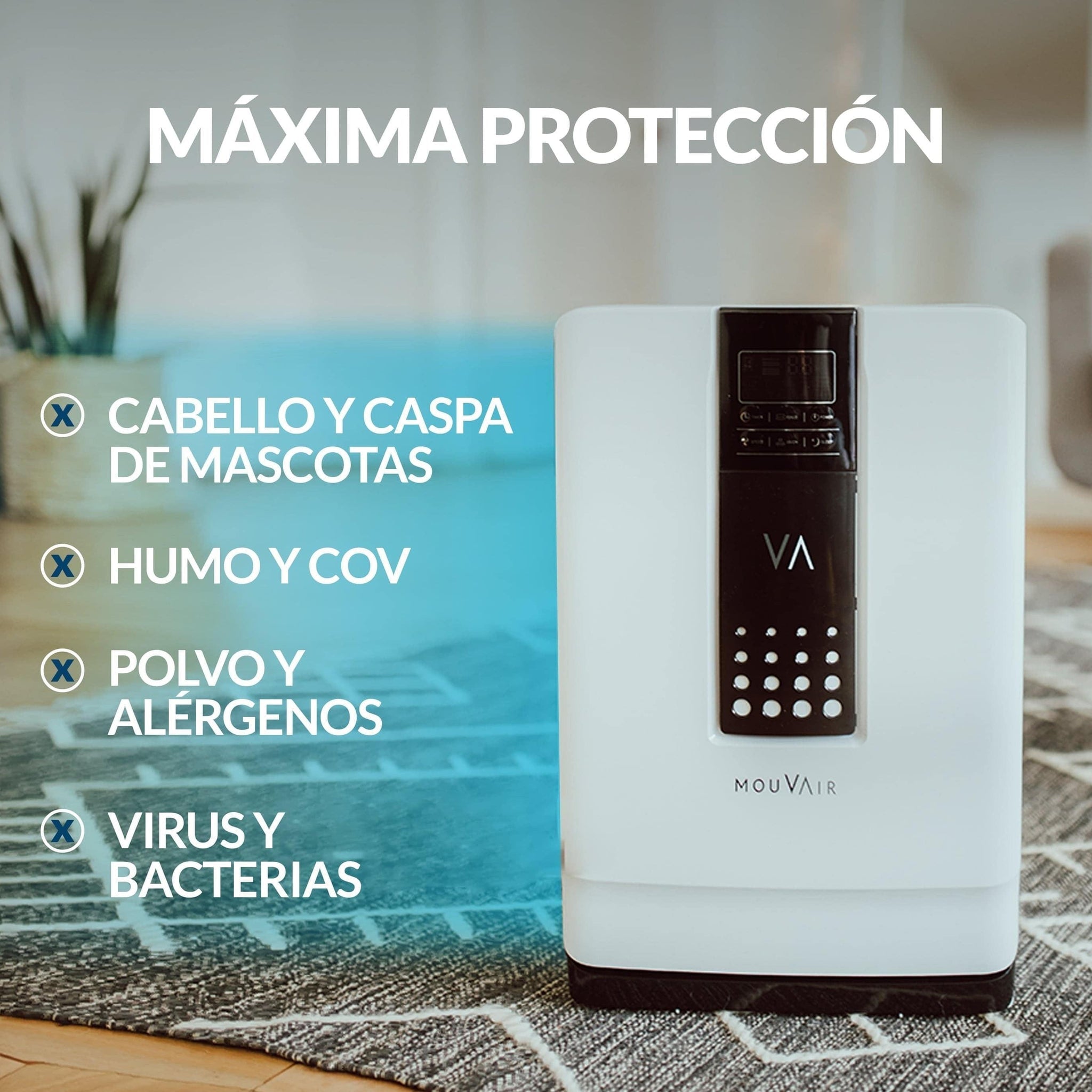 PURIFICADOR DE AIRE MOUVAIR ZEN CON HEPA H13 + FILTRO EXTRA HEPA H13 - 3
