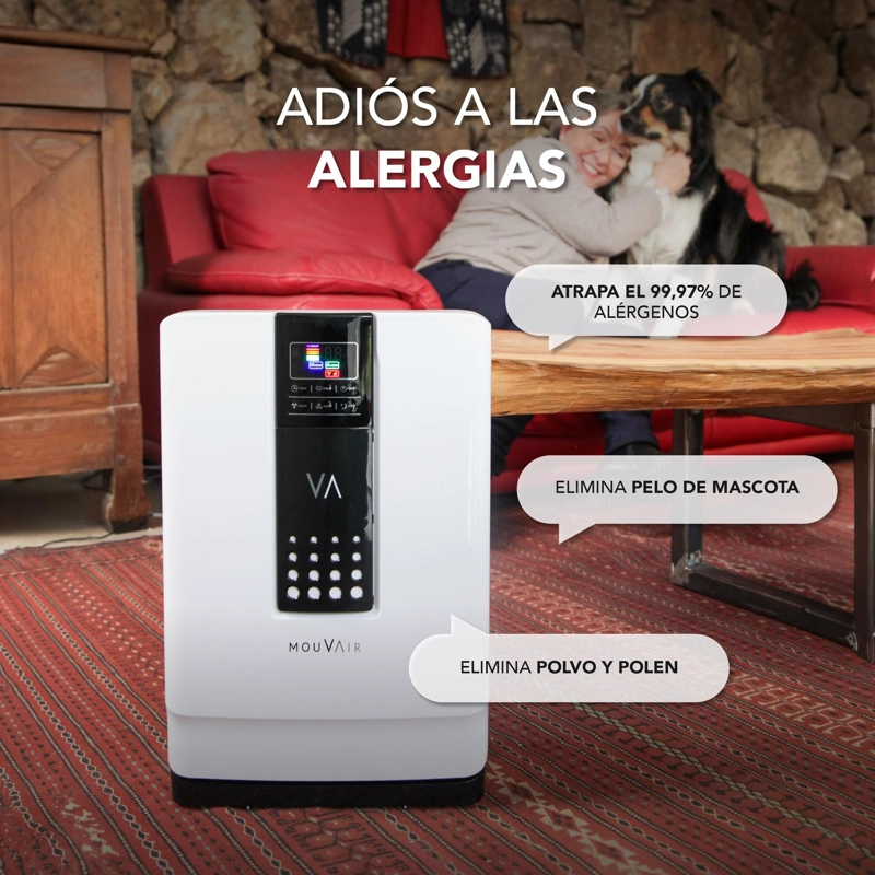 PURIFICADOR DE AIRE MOUVAIR ZEN CON HEPA H13 + FILTROS DE REEMPLAZO HEPA H13 (GRADO ME DICO) - 4