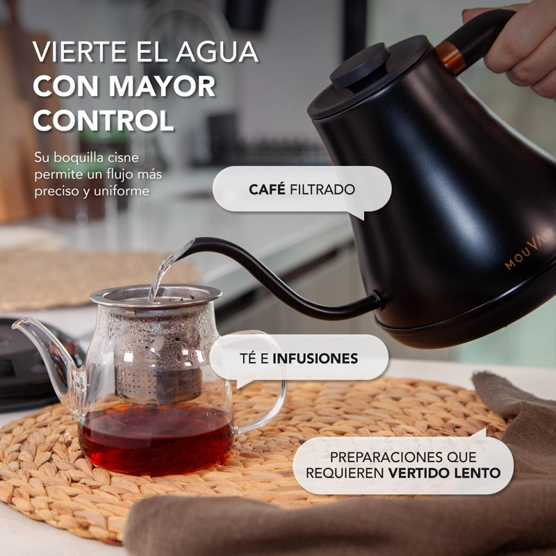 HERVIDOR ELECTRICO INTELIGENTE CUELLO CISNE MOUVAIR SWAN - 5