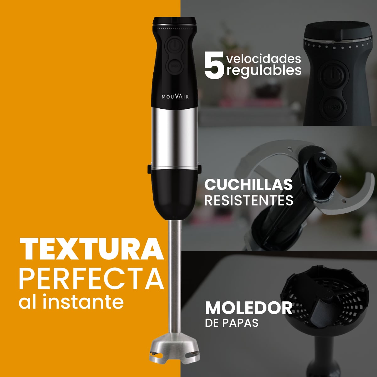 MINIPIMER Y BATIDORA MOUVAIR MIXER 1300W - 4