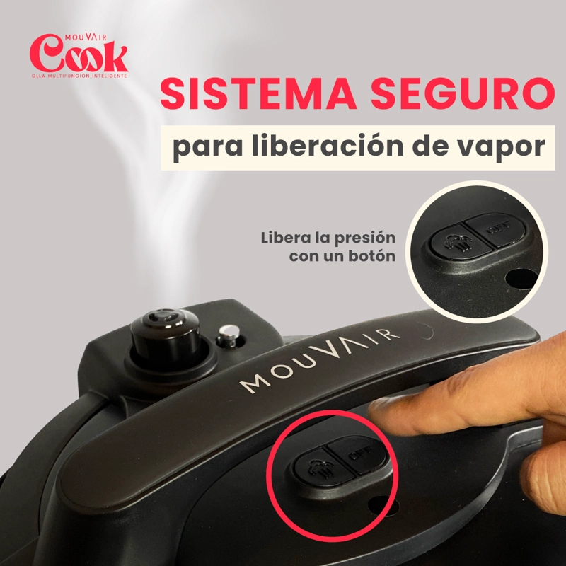 OLLA ELE CTRICA MULTIFUNCIONAL MOUVAIR COOK 6 L - 6
