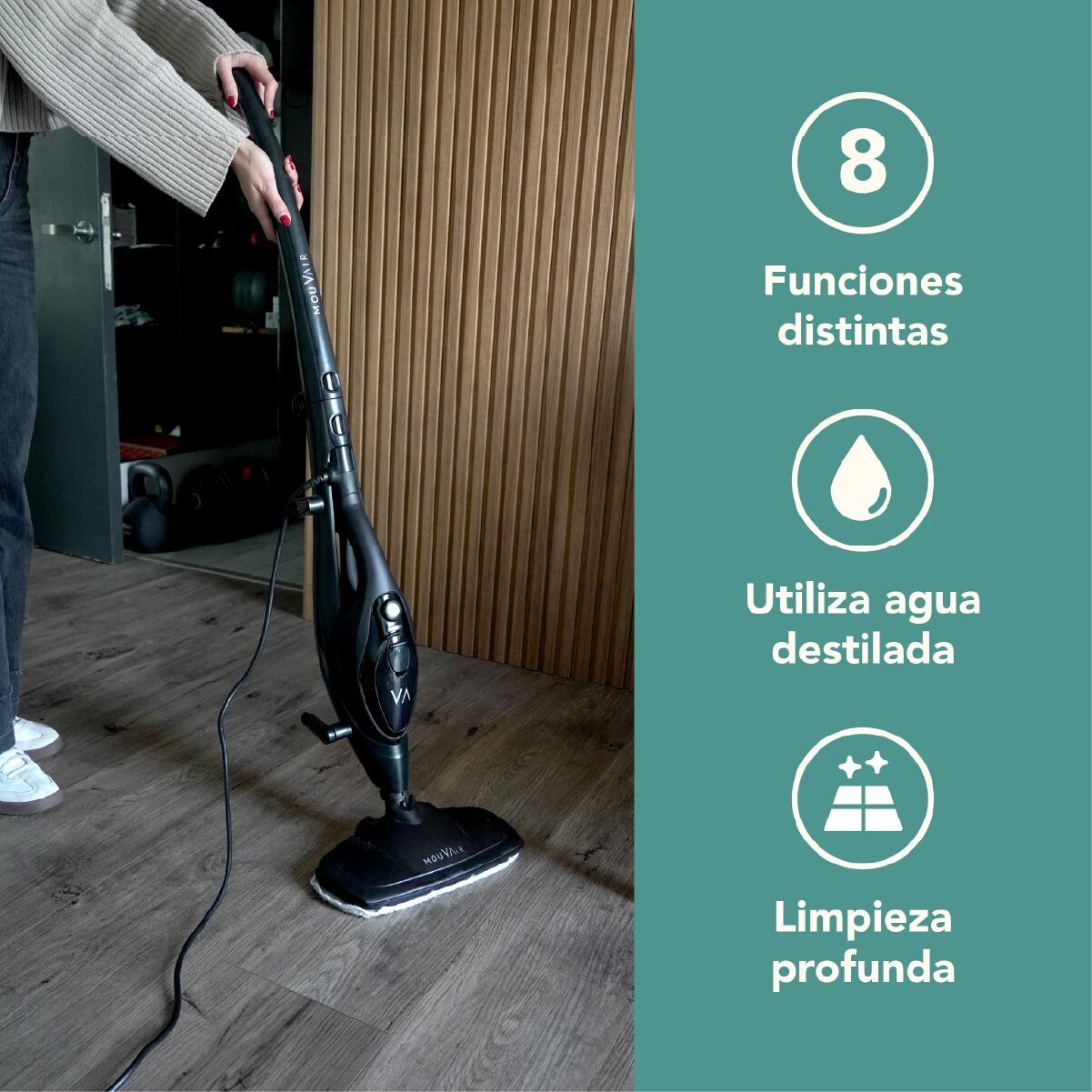 MOPA DE VAPOR 8 EN 1 MOUVAIR STEAM - 9