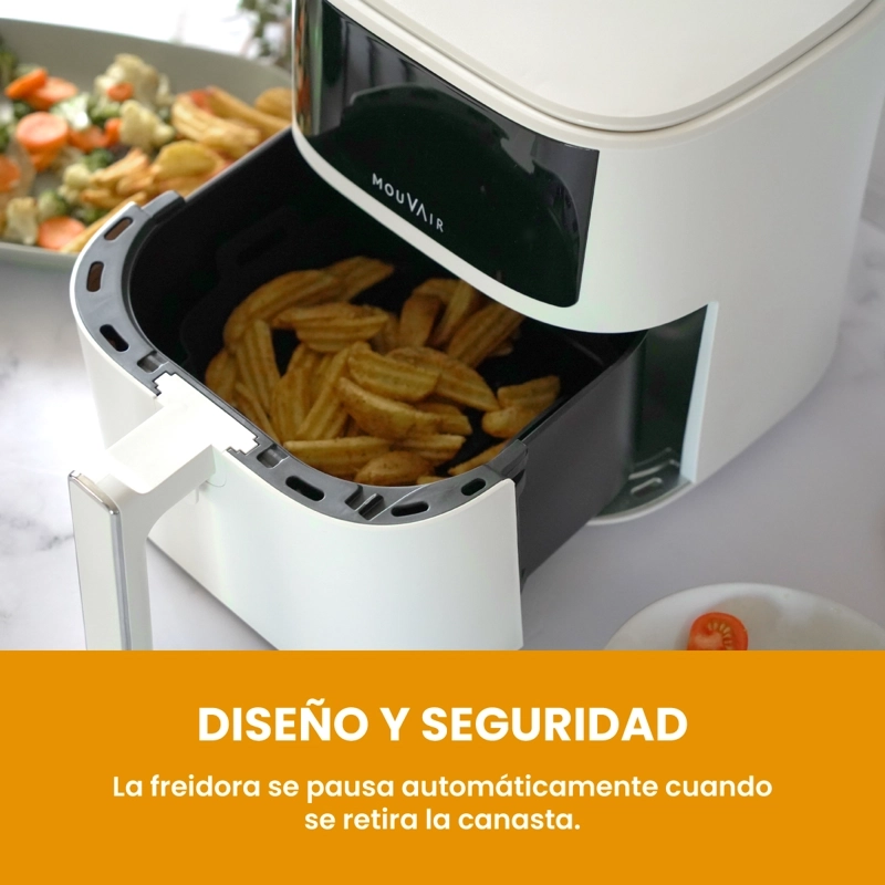 FREIDORA DE AIRE MOUVAIR FRY 6 L BLANCA - 7