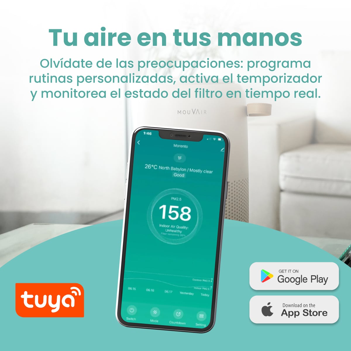 PURIFICADOR DE AIRE MOUVAIR VITAL - 5