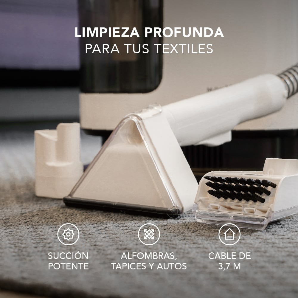 PACK ASPIRADORA LAVA TAPIZ MOUVAIR JET + LIMPIADOR DE ALFOMBRAS Y TAPICES - 5