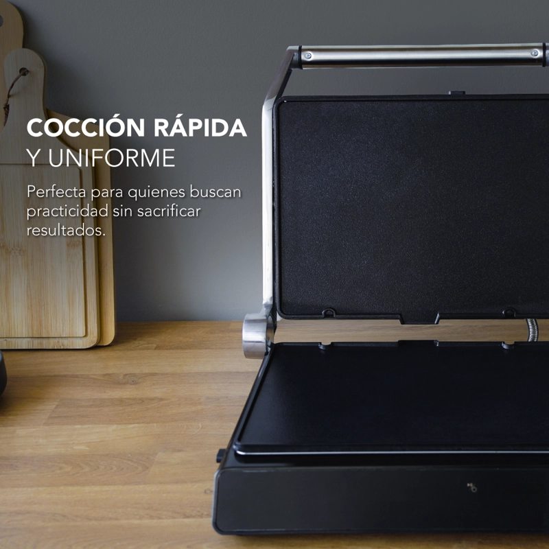 PLANCHA ELE CTRICA IRON CHEF 3 EN 1: WAFLERA, SANDWICHERA Y GRILL - 3