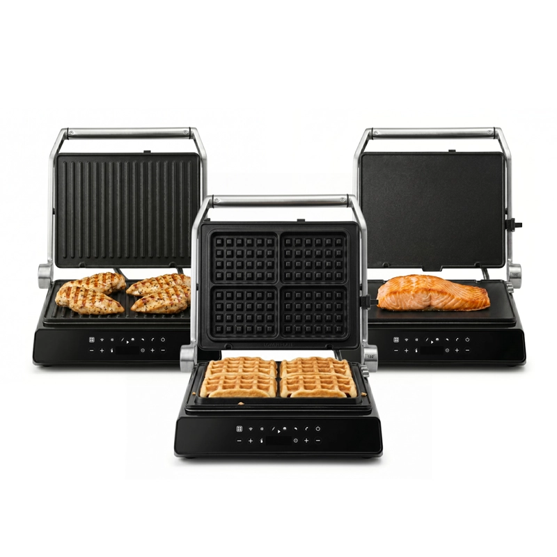 PLANCHA ELE CTRICA IRON CHEF 3 EN 1: WAFLERA, SANDWICHERA Y GRILL - 6