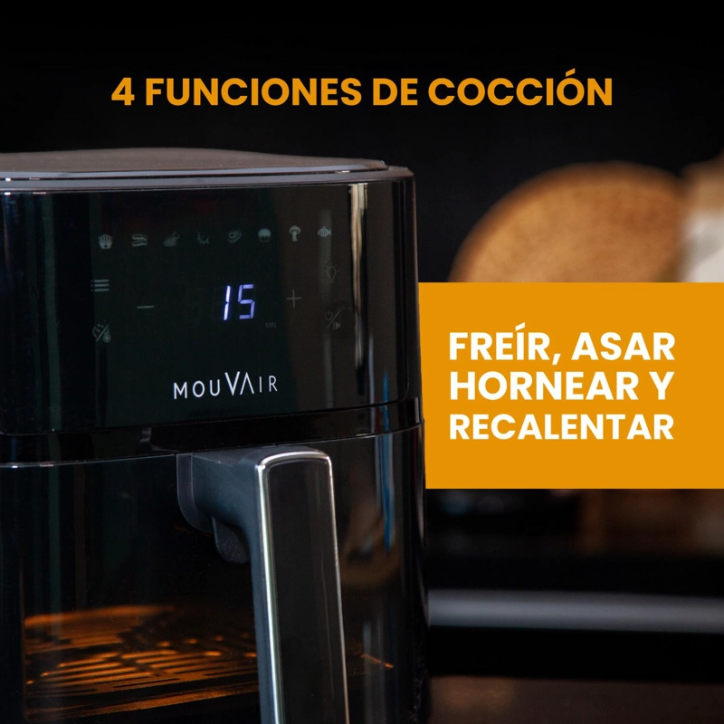 PACK FREIDORA CLEAR FRY 6L + ROCIADOR DE ACEITE + MOLDE DE SILICONA - 2