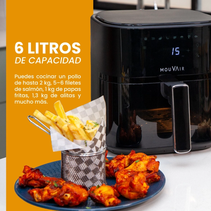 PACK FREIDORA CLEAR FRY 6L + ROCIADOR DE ACEITE + MOLDE DE SILICONA - 4
