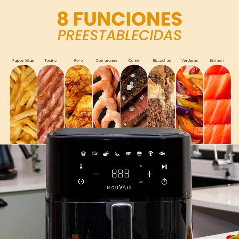PACK FREIDORA CLEAR FRY 6L + ROCIADOR DE ACEITE + MOLDE DE SILICONA - 6