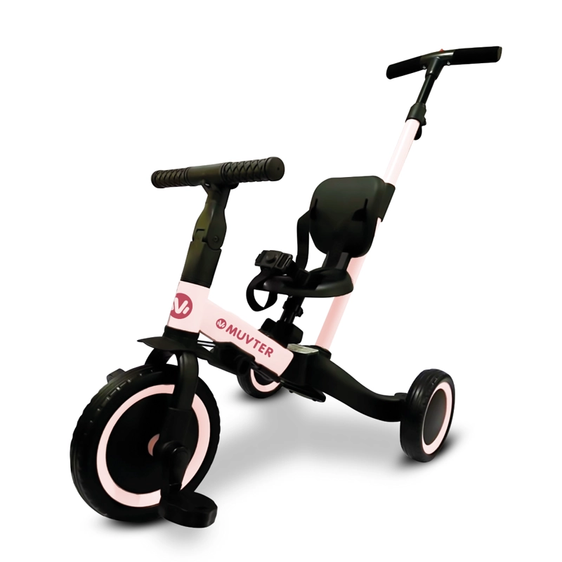 TRICICLO MULTIFUNCIONAL 5 EN 1 MUVTER RIDE ROSA - 1