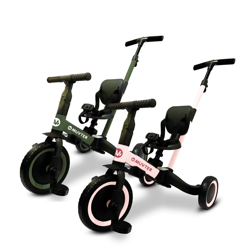 TRICICLO MULTIFUNCIONAL 5 EN 1 MUVTER RIDE ROSA - 10