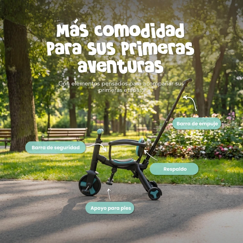 TRICICLO EVOLUTIVO 5 EN 1 - MUVTER GROW - 4