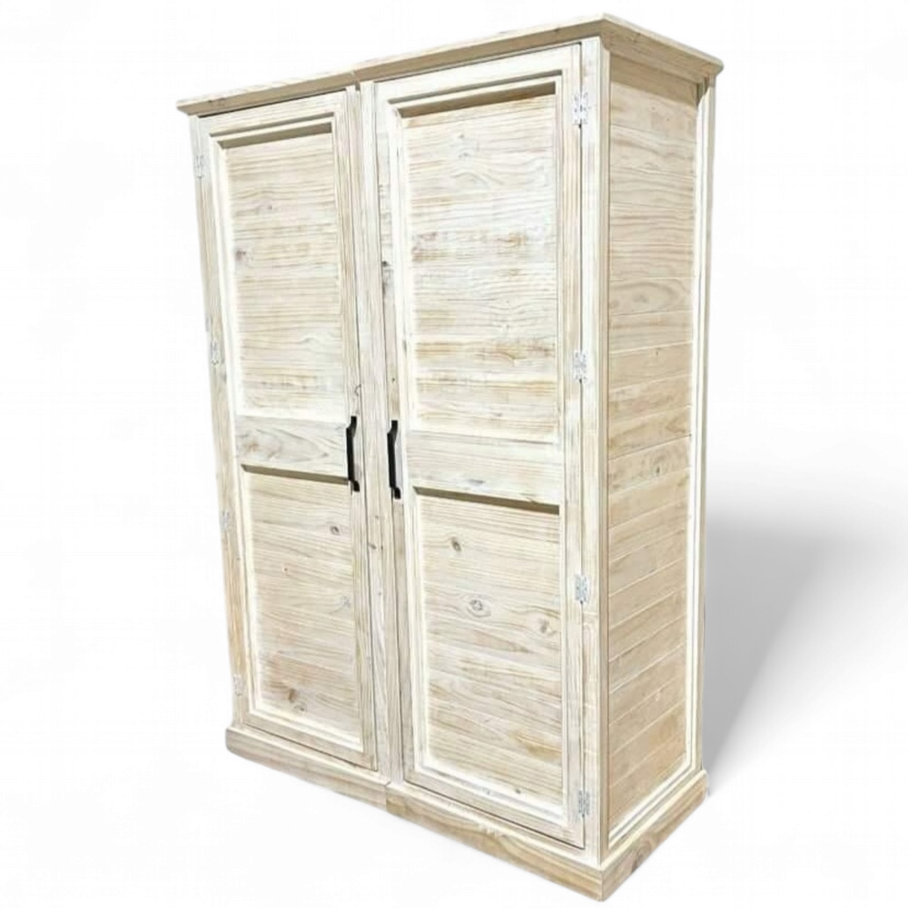 CLOSET TAIKKEE RÚSTICO 2 CUERPOS ALBAYALDE BLANCO MADERA