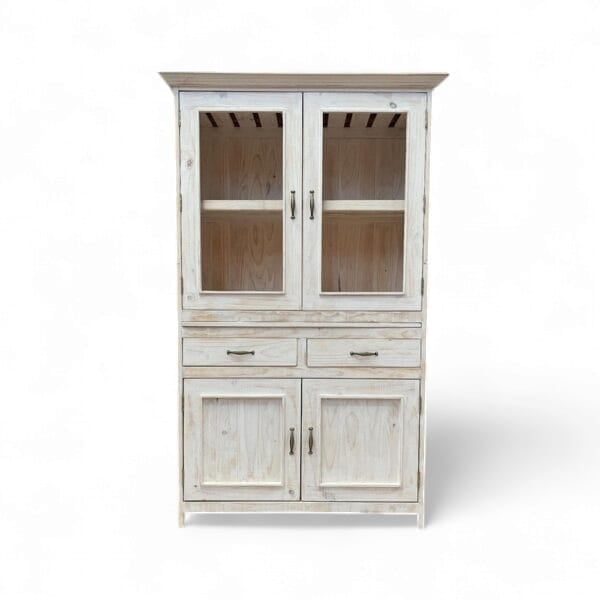 MUEBLE LICORERA TAIKKEE MADERA BLANCO CON CAVA ALBAYALDE - 1