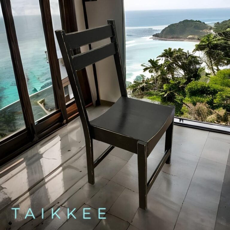 MESA COMEDOR TAIKKEE RÚSTICO CON 8 SILLAS ESTRUCTURA NEGRO MADERA - 4