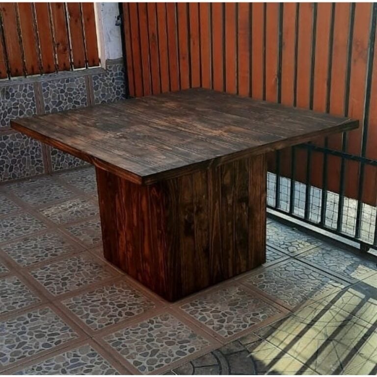 MESA TAIKKEE COMEDOR CON 8 SILLAS NOGAL - 4