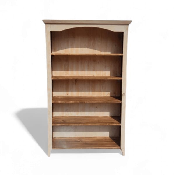 ESTANTERÍA MADERA TAIKKEE RÚSTICA DECAPADO 5 DIVISIONES BLANCO - 1