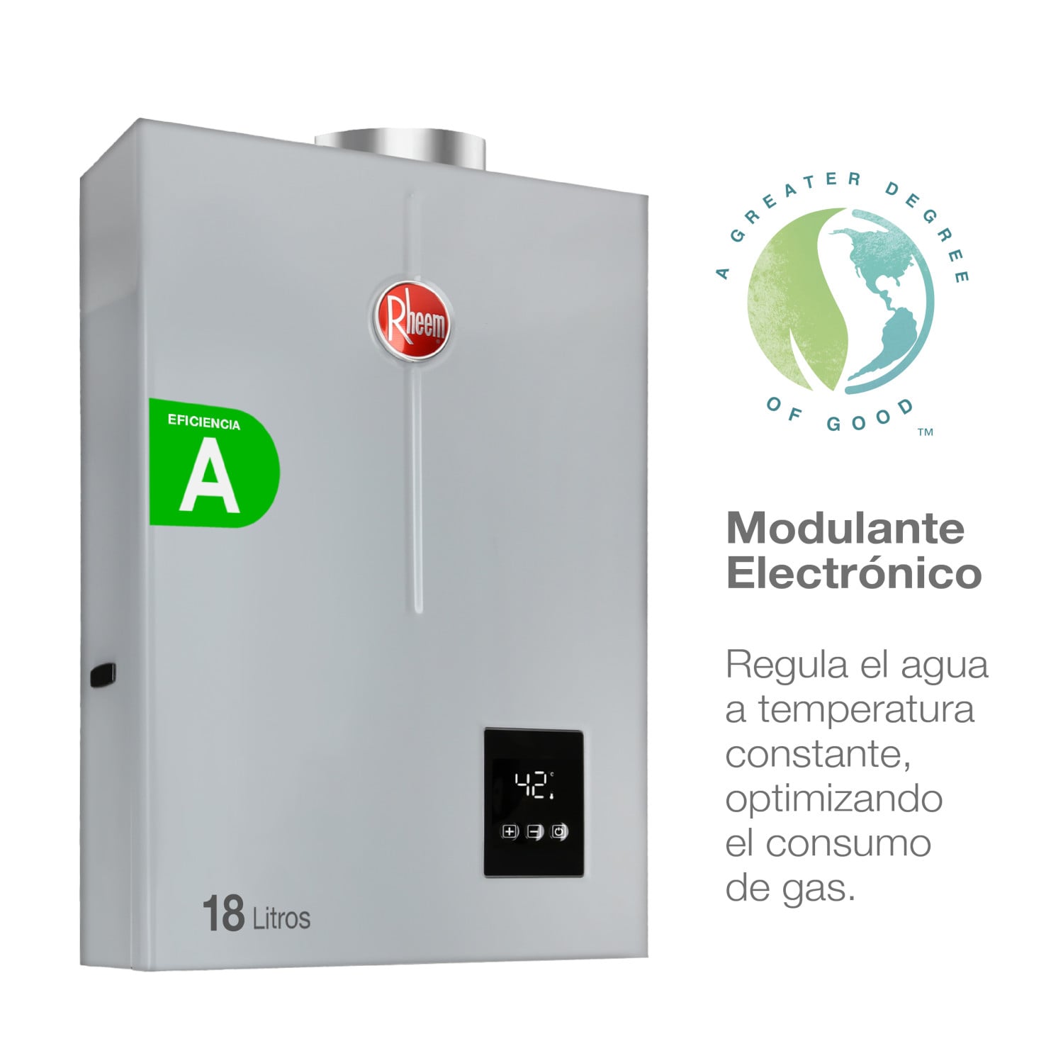 CALEFONT A GAS LICUADO 18 L RHEEM TIRO FORZADO - 4