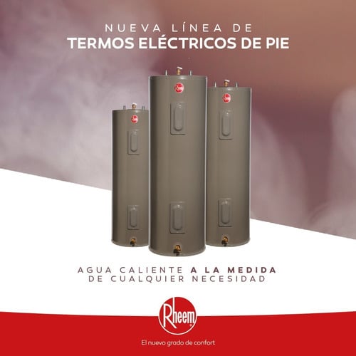 TERMO ELÉCTRICO RHEEM DE PISO 76 LITROS 220 V - 3