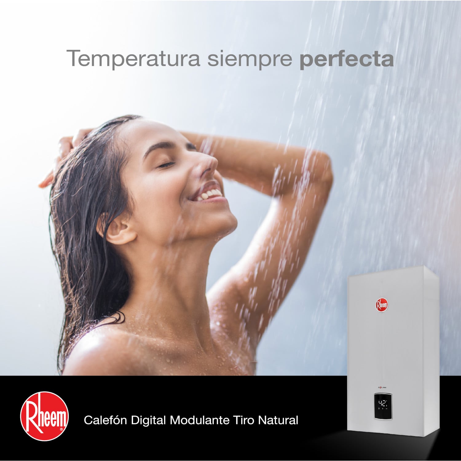 CALEFONT 16 LITROS GAS LICUADO TIRO NATURAL RHEEM - 8