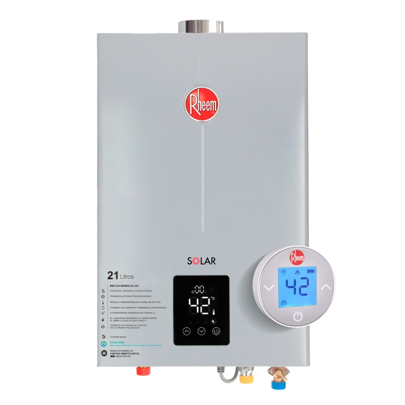 RHEEM CALEFONT 21 L GAS NATURAL T. FORZADO + CONTROL DIGITAL RHEEM