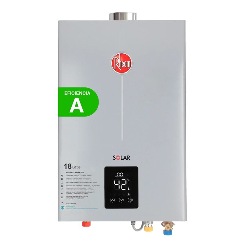 CALEFONT 18 L GAS NATURAL T FORZADO + CONTROL DIGITAL RHEEM - 5