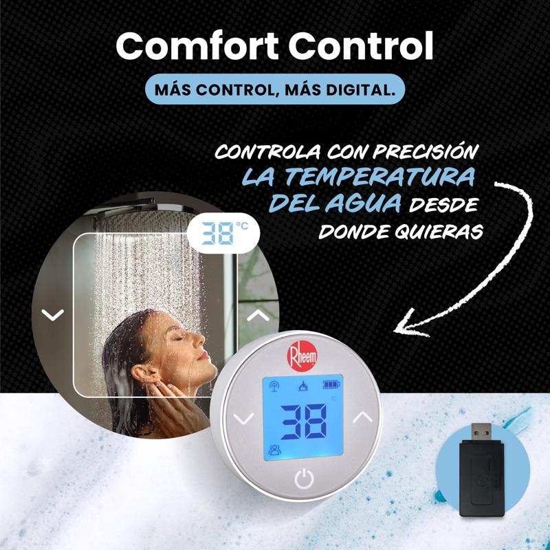 CALEFONT 18 L GAS NATURAL T FORZADO + CONTROL DIGITAL RHEEM - 7