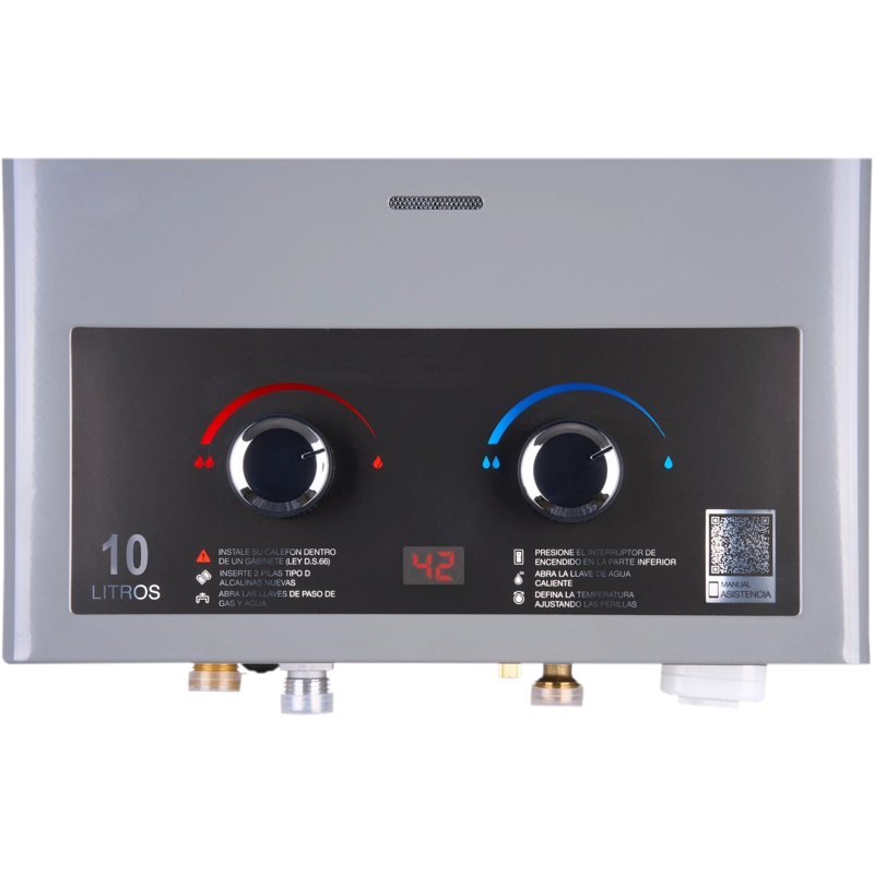 CALEFONT DIGITAL 10 LITROS GAS LICUADO TIRO NATURAL RHEEM - 3
