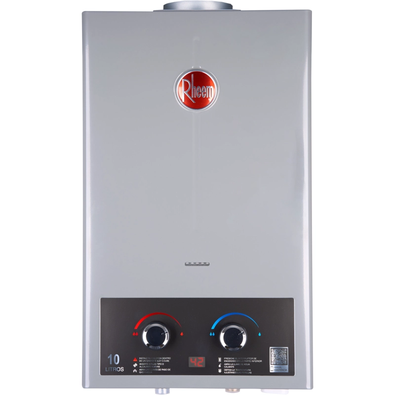 CALEFONT DIGITAL 10 LITROS GAS LICUADO TIRO NATURAL RHEEM - 5