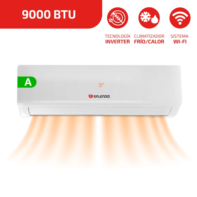AIRE ACONDICIONADO 9000 BTU INVERTER SPLENDID - 2