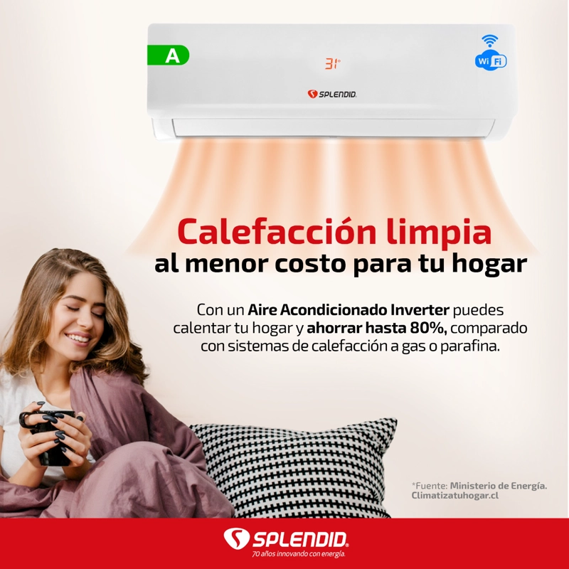 AIRE ACONDICIONADO 9000 BTU INVERTER SPLENDID - 4