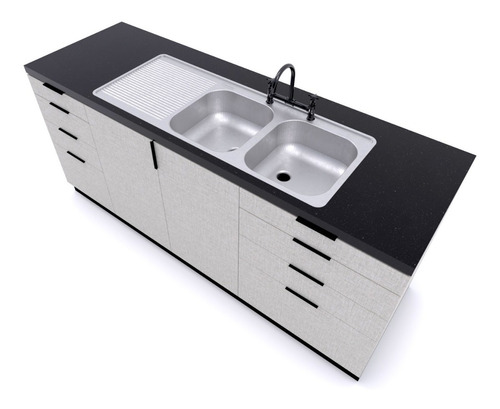 LAVAPLATOS SPLENDID SOBREPONER COMB IZQUIERDO 1200 X 500 CM - 2