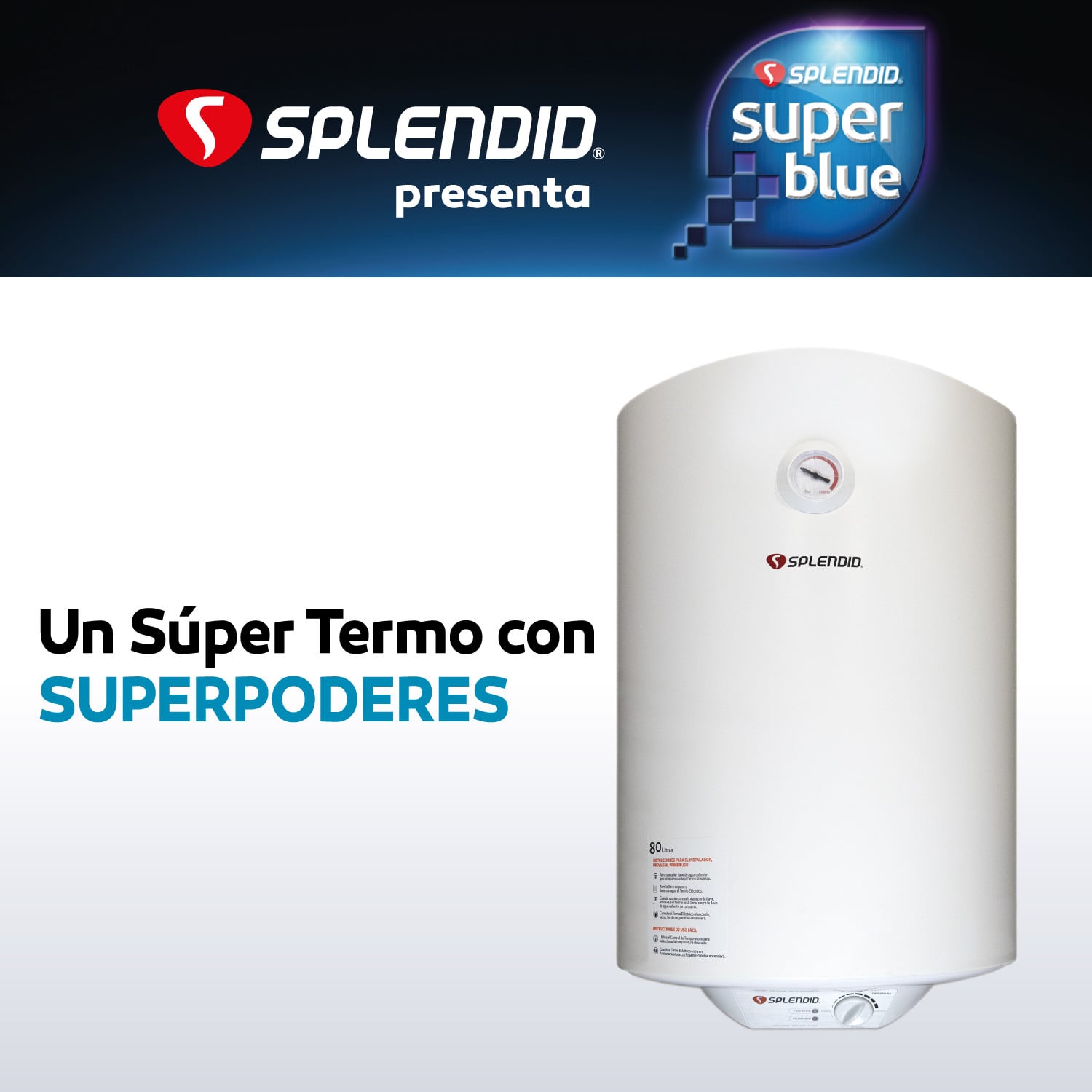 TERMO ELÉCTRICO SPLENDID MURAL 80 LITROS - 4