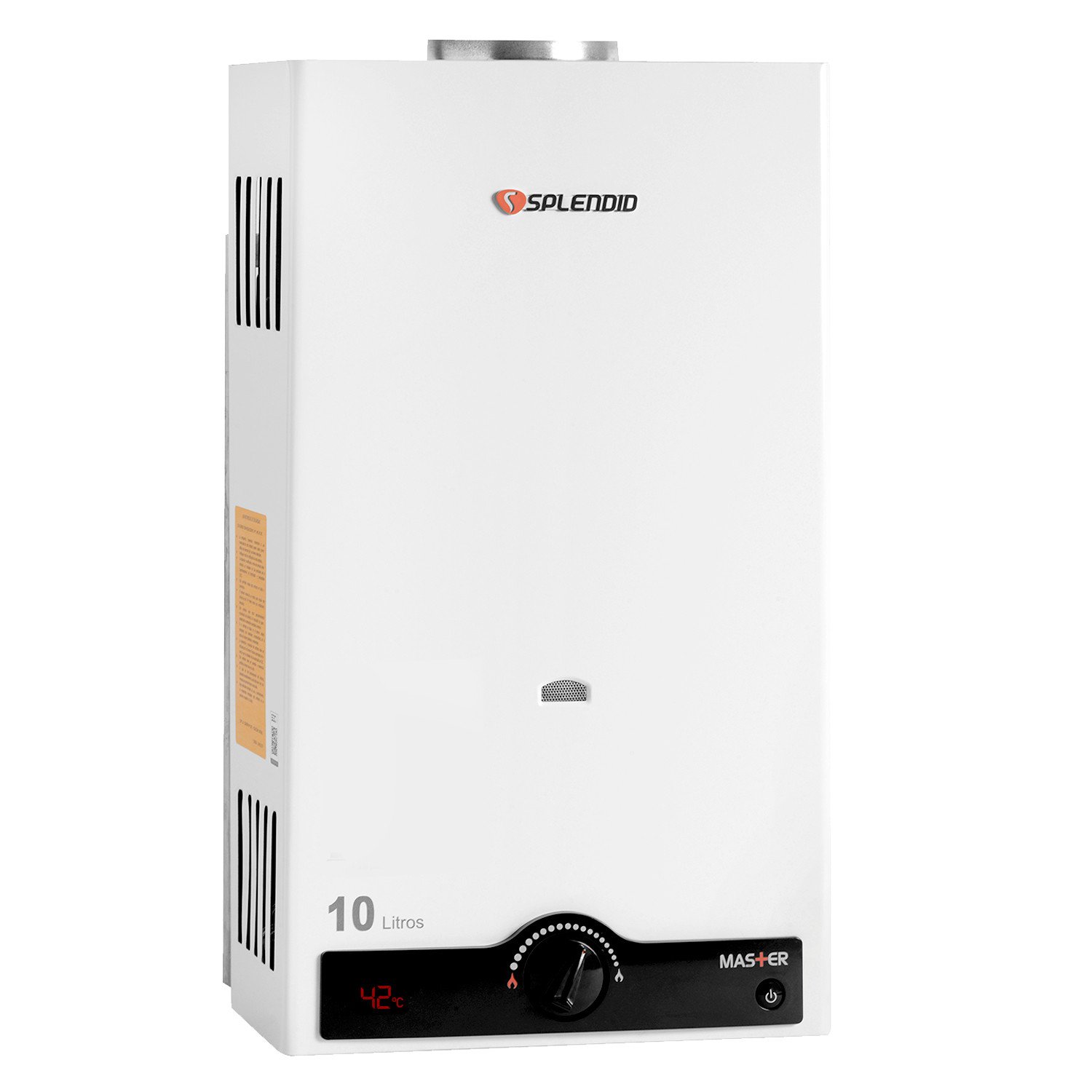CALEFONT A GAS LICUADO 10 L SPLENDID TIRO NATURAL + BOMBA PRESURIZADORA - 5