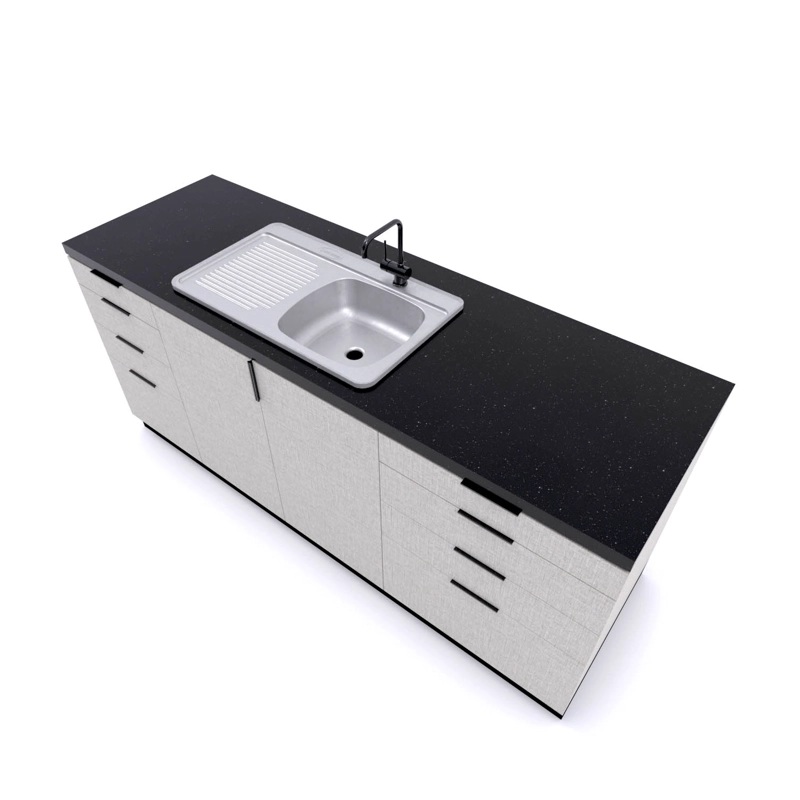 LAVAPLATOS SOBREPONER 800X500 IZQUIERDO MONOMANDO SPLENDID - 3