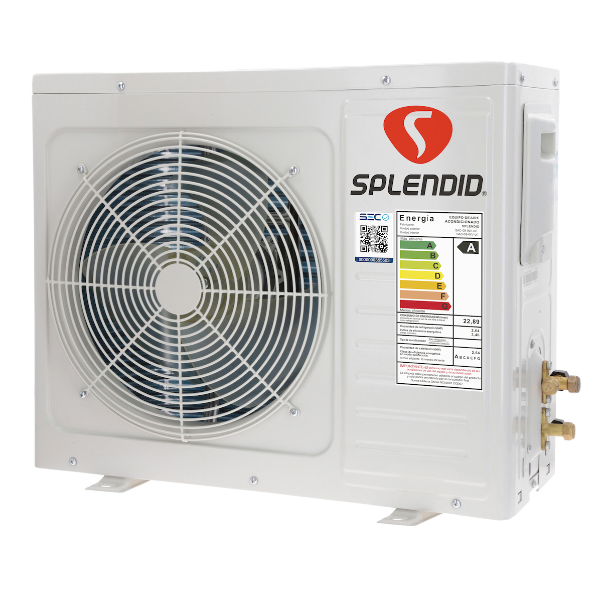 AIRE ACONDICIONADO SPLIT 9000BTU SPLENDID - 6