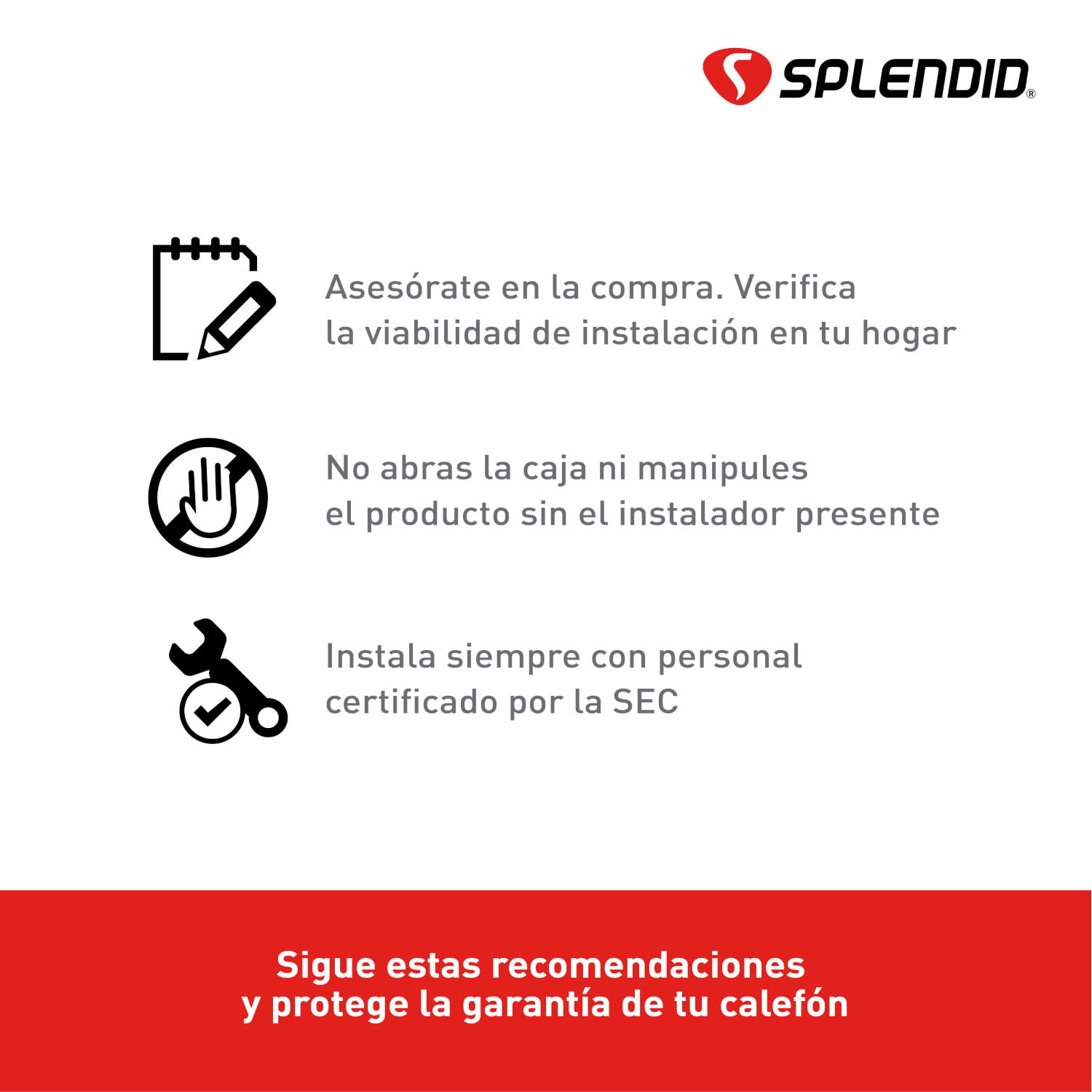 PACK SPLENDID CALEFONT 5 LITROS GAS LICUADO TIRO NATURAL + REGULADOR - 4