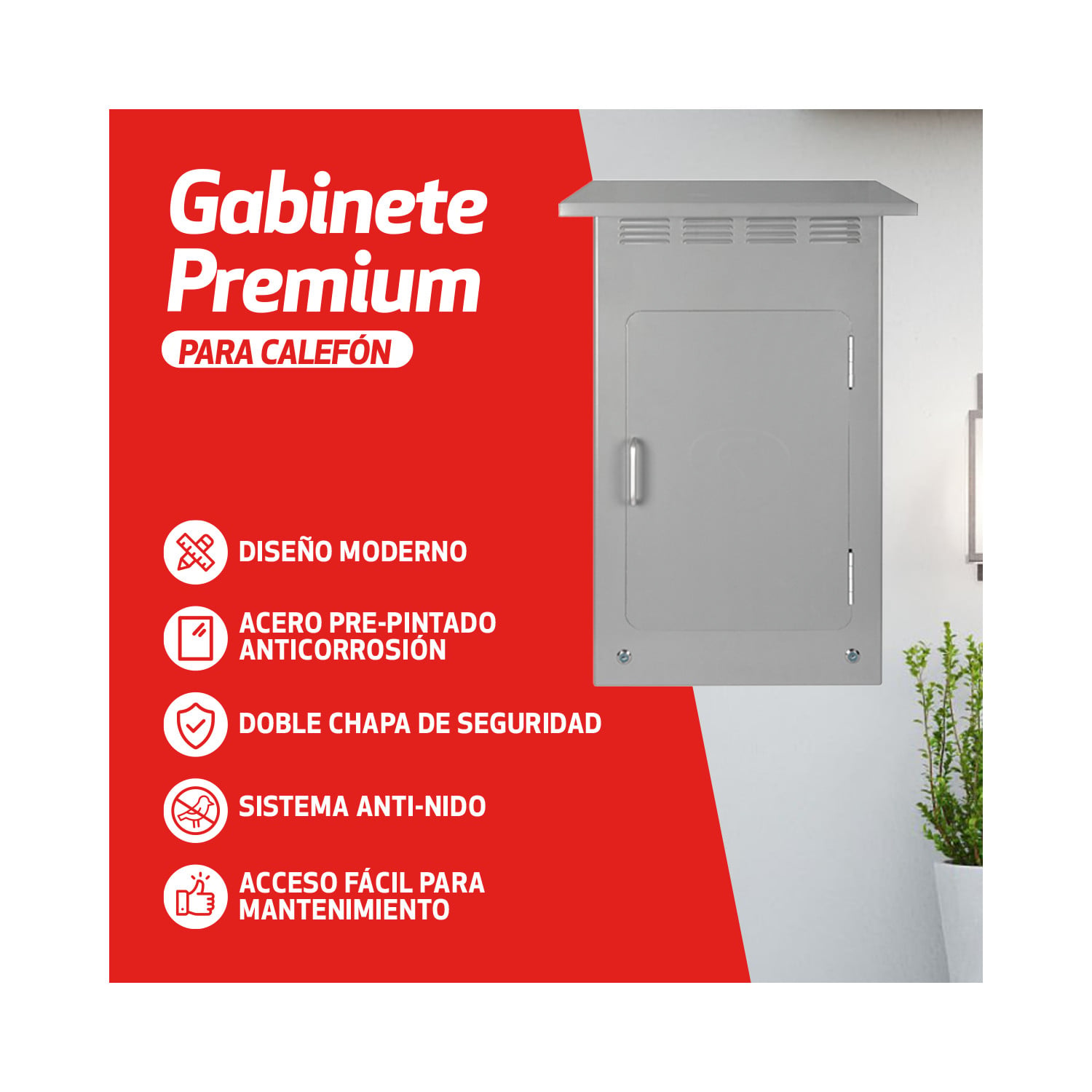 GABINETE SPLENDID PARA CALEFONES DE 11 A 16 LITROS - 8