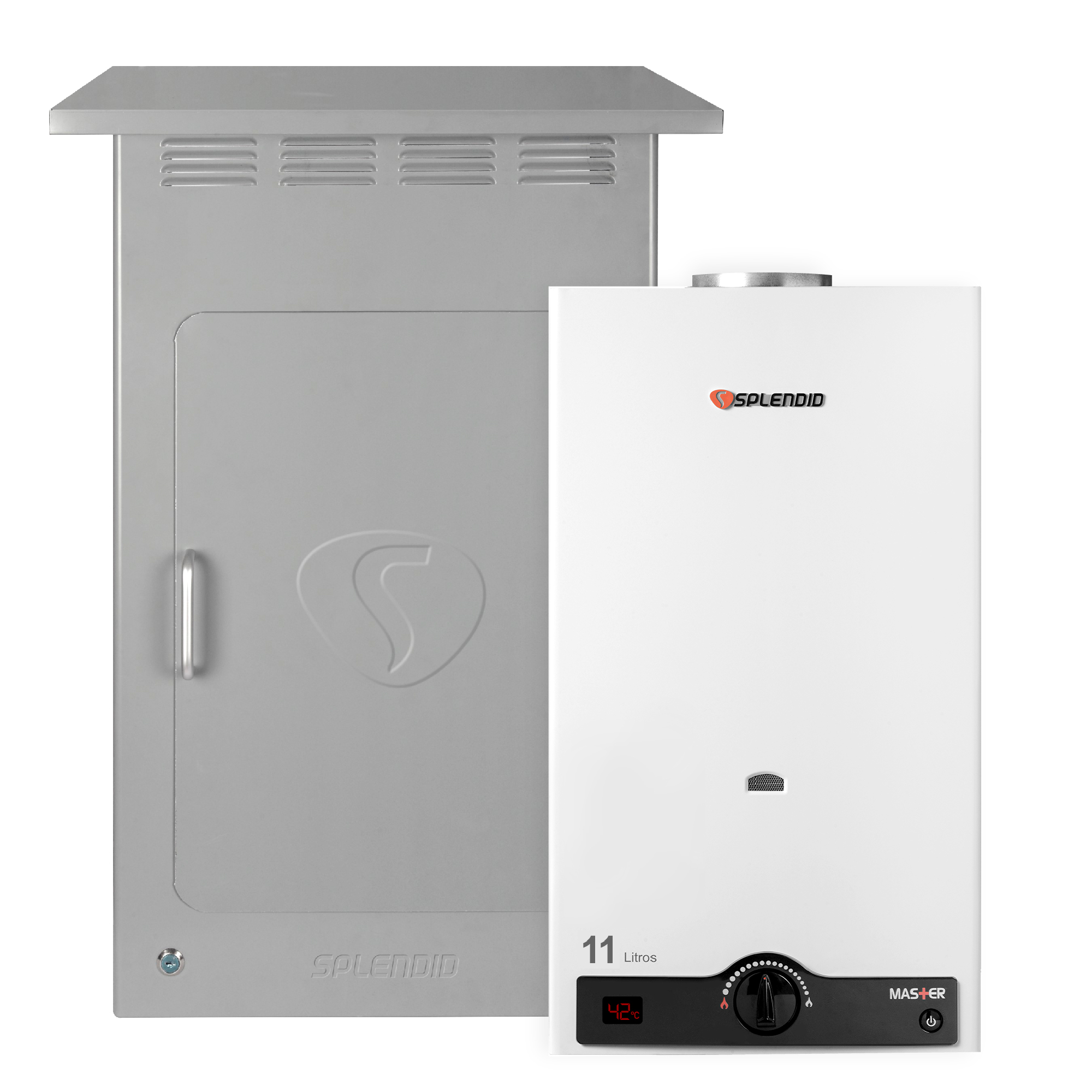 PACK CALEFONT 11L TIRO NATURAL GAS LICUADO + GABINETE - 1