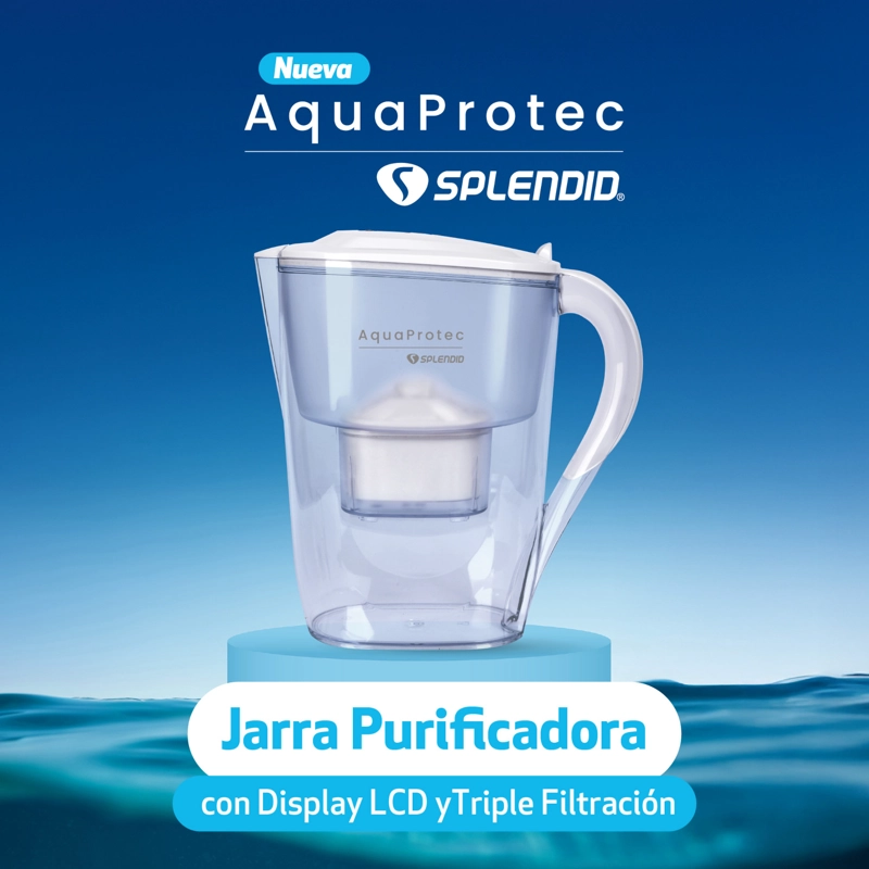 JARRA PURIFICADORA 2,6 L CON DISPLAY LCD TRIPLE FILTRACIÓN - 4