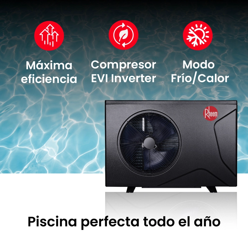 BOMBA DE CALOR PISCINA INVERTER CROSSWIND 72M3 RHEEM WIFI - 5