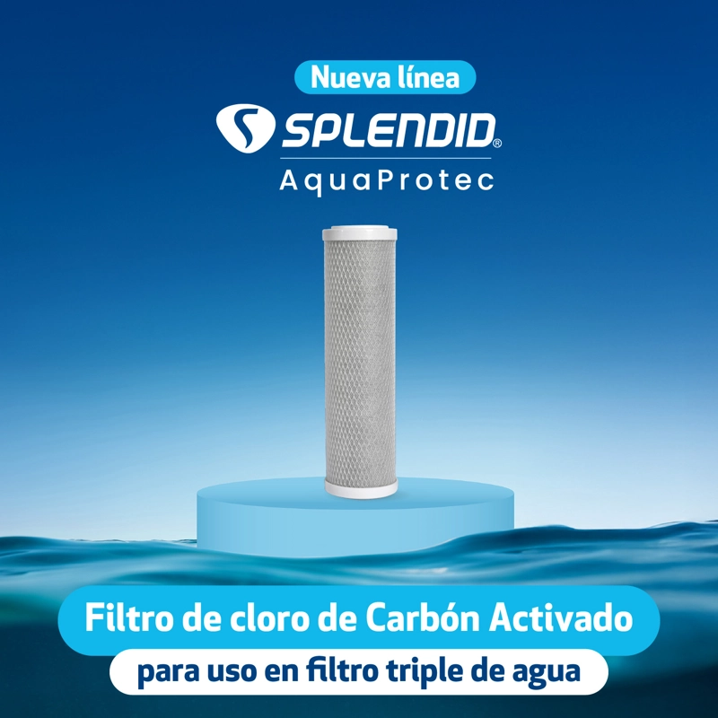 REPUESTO FILTRO CARBON ACTIVADO PARA FILTRO TRIPLE SPLENDID - 4