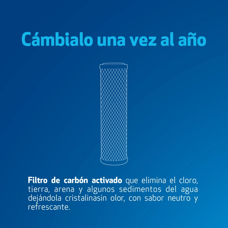 REPUESTO FILTRO CARBON ACTIVADO PARA FILTRO TRIPLE SPLENDID - 5