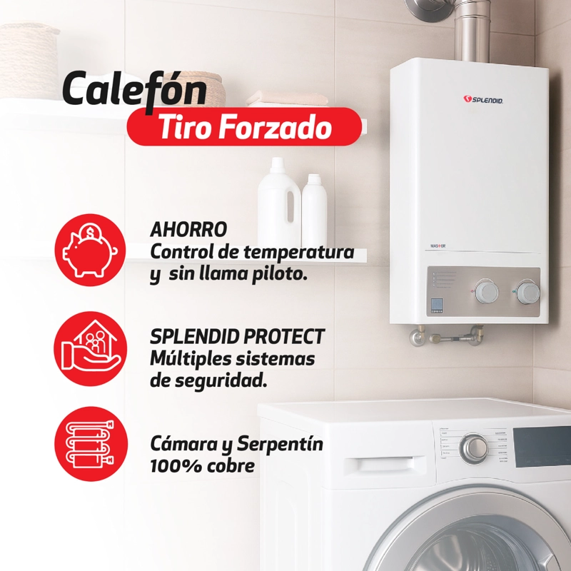 PACK CALEFONT 13L. T FORZADO G NATURAL + KIT DE EVACUACION - 5