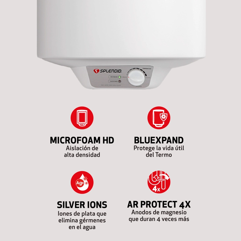 TERMO ELE CTRICO MURAL 160 LITROS SPLENDID - 4
